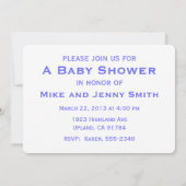 Krippen-Ikonen-Babyparty Einladung (Rückseite)