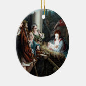 Krippen-Szene, rund Keramikornament (Rechts)