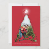 Krippenbaum-Fotokarte Karte (Vorderseite)