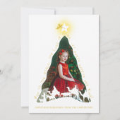 Krippenbaum-Fotokarte Karte (Vorderseite)