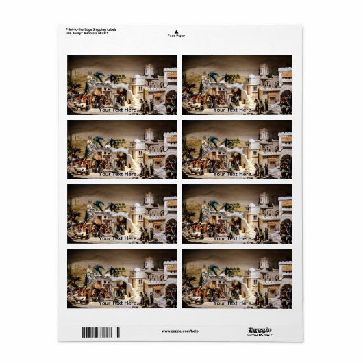 Krippendekoration für Weihnachten (Vorne)