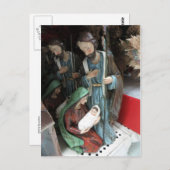 Krippendekoration Postkarte (Vorne/Hinten)