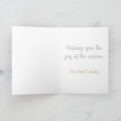 Krippenfaltkarte Feiertagskarte (Innenseite)