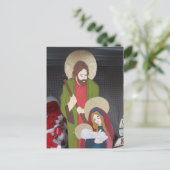 Krippenfiguren Postkarte (Stehend Vorderseite)