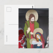 Krippenfiguren Postkarte (Vorne/Hinten)