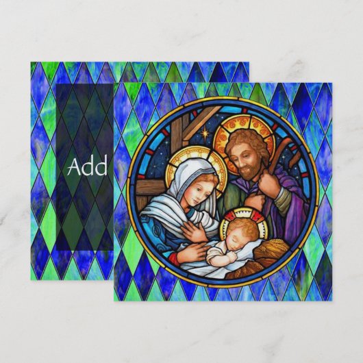 Krippenflatkarte (Vorne/Hinten)