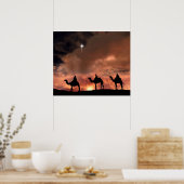 Krippengeschenke für Weihnachten Poster (Küche)