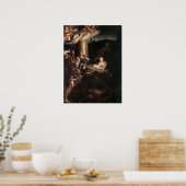 Krippengeschenke für Weihnachten Poster (Küche)