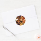 Krippengeschenke für Weihnachten Runder Aufkleber (Umschlag)