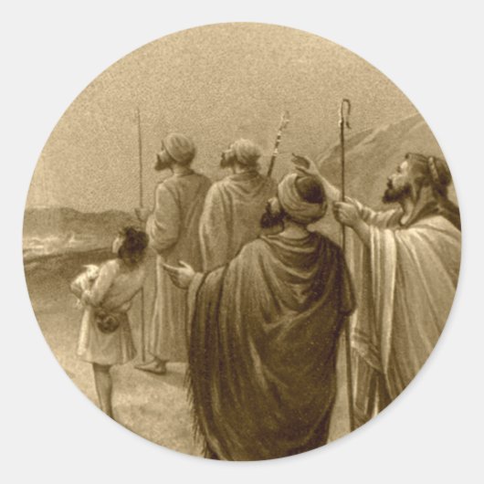 Krippengeschenke für Weihnachten Runder Aufkleber (Vorderseite)