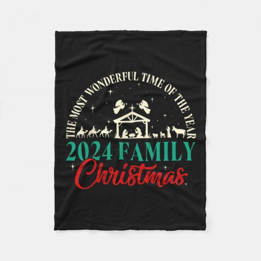 Krippengeszene Christlich Weihnachten Weihnachten  Fleecedecke (Vorderseite)