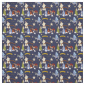 Krippengewebe auf dunkelblau stoff (Muster)