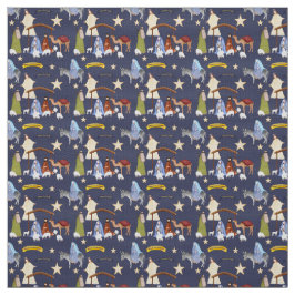 Krippengewebe auf dunkelblau stoff