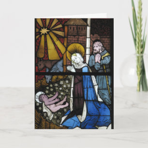 Krippenglas Jesus Jungfrau Mary Joseph Feiertagskarte