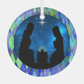Krippenglas Ornament Aus Glas (Vorderseite)