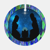 Krippenglas Ornament Aus Glas (Rückseite)