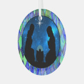 Krippenglas Ornament Aus Glas (Vorderseite links)
