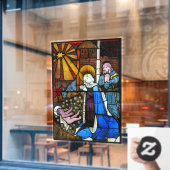 Krippenglas-Panel Circa 1500 Fensteraufkleber (Café-Fenster)
