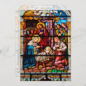 Krippengläser Feiertagskarte (Vorne/Hinten)