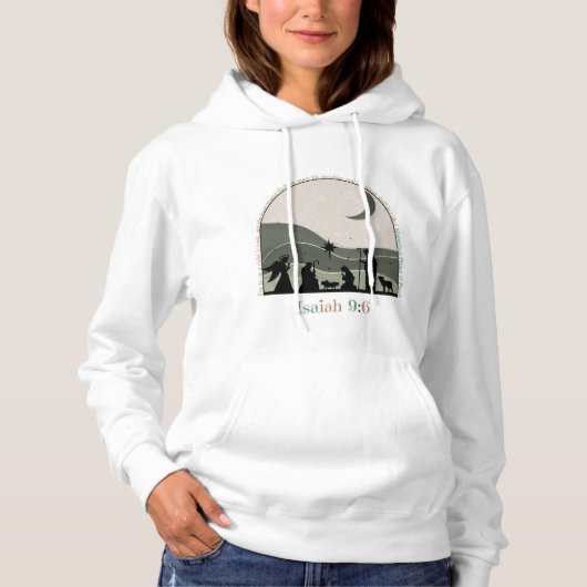 Krippenlandschaft Christliche Glaubensbibel Hoodie (Vorderseite)