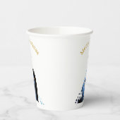 Krippenlandschaft Frohe Weihnachtsgrüße Pappbecher (Links)