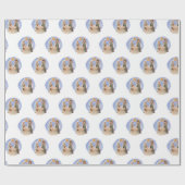 Krippenlandschaft Mary Joseph Jesus Pattern Weihna Geschenkpapier (Flach)