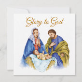 Krippenlandschaft mit Gotthardtext Karte (Vorderseite)