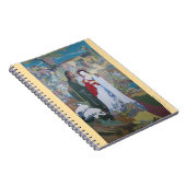 Krippenlandschaft mit Tieren im Garten Notizblock (Rechte Seite)