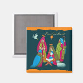 Krippenmagnet Magnet (Vorderseite/Rückseite)