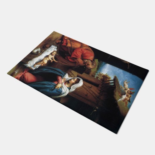 Krippenmat Fußmatte (Schrägansicht)