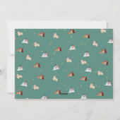 Krippenmuster-Fotokarte Feiertagskarte (Rückseite)