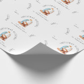 Krippenmuster Name Weihnachtssegmente Geschenkpapier (Ecke)
