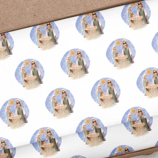 Krippenmuster Name Weihnachtssegmente Seidenpapier