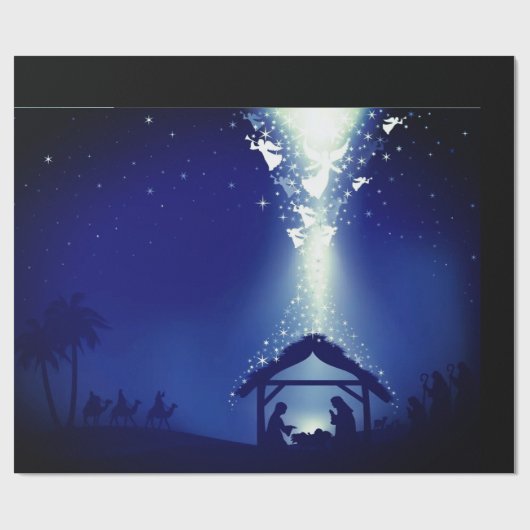 Krippenpapier Geschenkpapier (Flach)