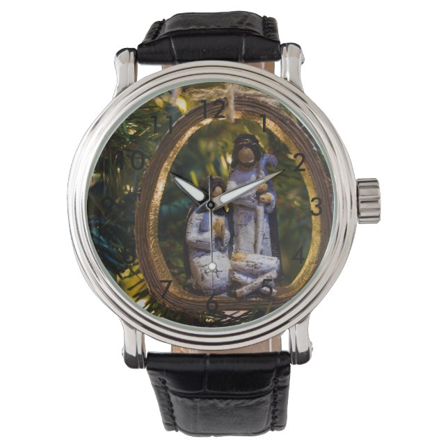 Krippenschmuck Armbanduhr (Vorderseite)