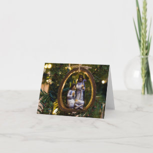 Krippenschmuck Feiertagskarte