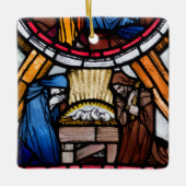 Krippenschmuck Keramikornament (Vorderseite)