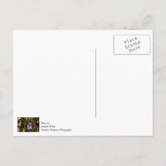 Krippenschmuck Postkarte (Rückseite)