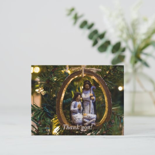 Krippenschmuck Postkarte (Stehend Vorderseite)