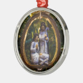 Krippenschmuck Silbernes Ornament (Links)