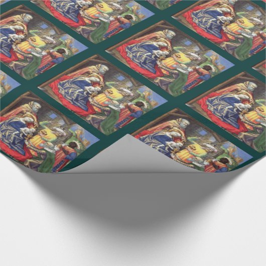 Krippenschutzpapier Geschenkpapier (Ecke)