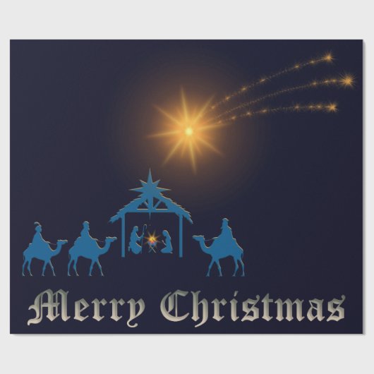 Krippenschutzpapier Geschenkpapier (Flach)