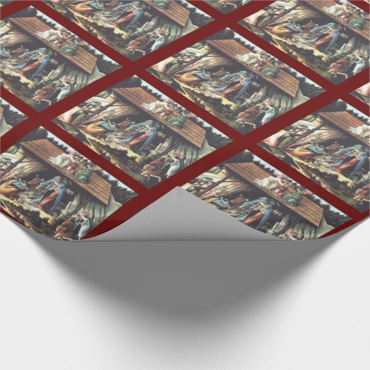 Krippenschutzpapier Geschenkpapier (Ecke)