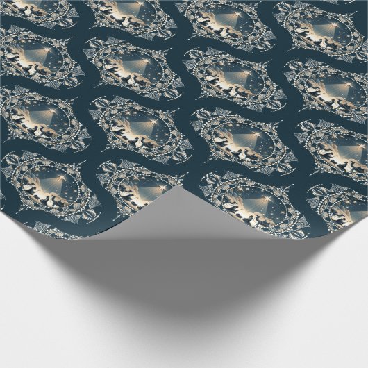 KrippenStar von Wonder Mandala Mitte Jahrhundert O Geschenkpapier (Ecke)