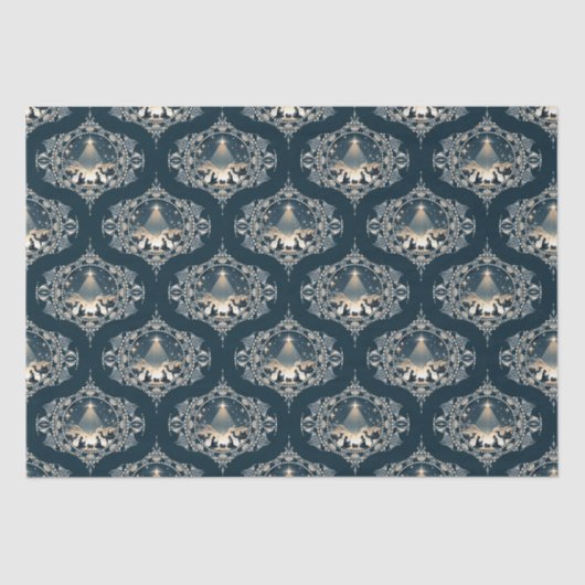 KrippenStar von Wonder Mandala Mitte Jahrhundert O Seidenpapier (Vorderseite)