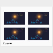 Krippensticker Rechteckiger Aufkleber (Blatt)