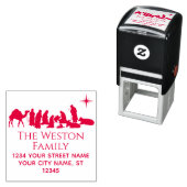 Krippenszene Krippen Baby Jesus Name Adresse Permastempel (Beispiel)