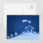 Krippenszene-Weihnachtskarten Postkarte (Vorne/Hinten)