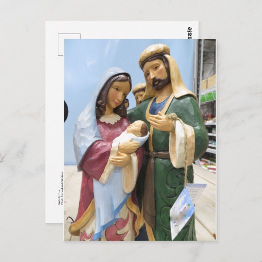 Krippentrio Postkarte (Vorne/Hinten)