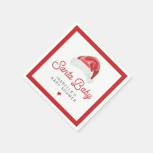KRIS Cute and Modern Santa Baby Shower Table Serviette (Ecke)
